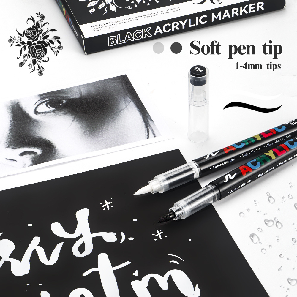 12 шт. черный/белый акриловый  – обзор и цена Copic Marker Sketch